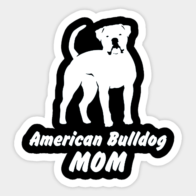 American Bulldog Sticker by robinmooneyedesign